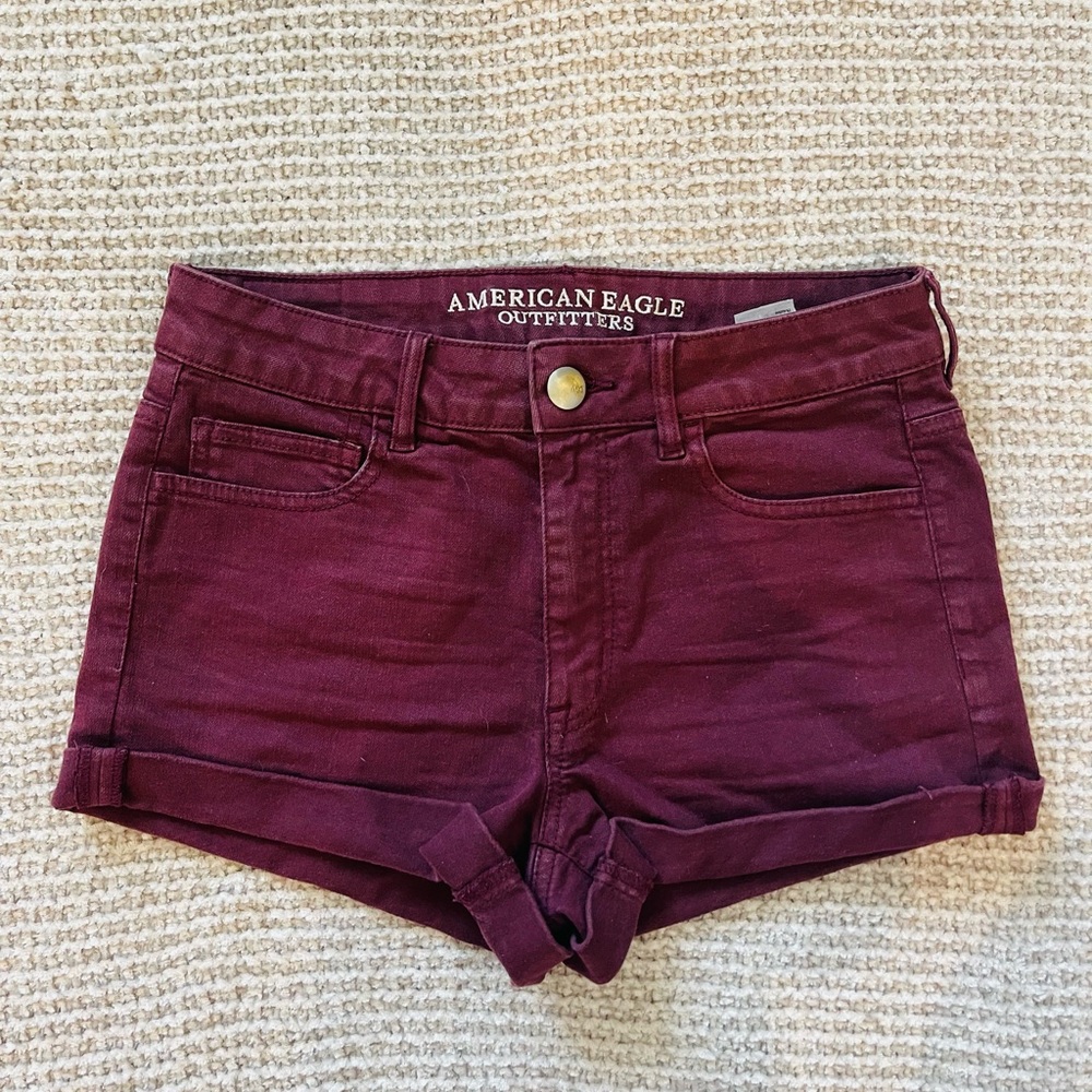 Maroon American Eagle Shorts